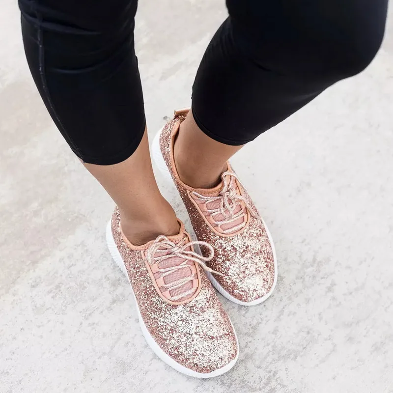 HEFLASHOR/Вулканизированная обувь; женские блестящие кроссовки; Летние блестящие белые кроссовки на шнуровке; блестящая обувь для женщин; повседневная обувь для тенниса