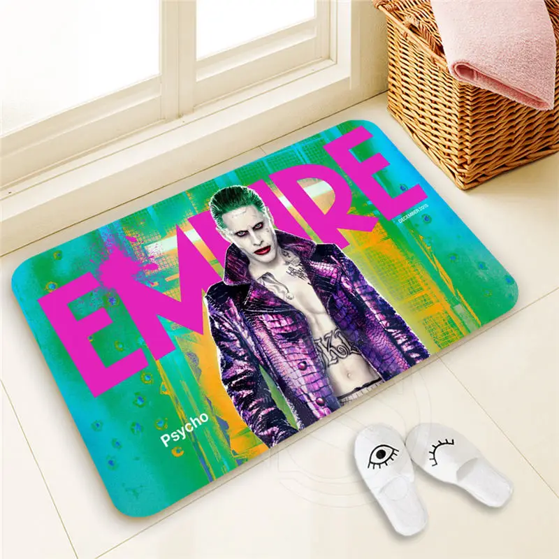 

H-P1013 Custom Suicide Squad#7 Doormat Home Decor High Quality Pattern Door mat Floor Mat foot pad SQ00806#H01013