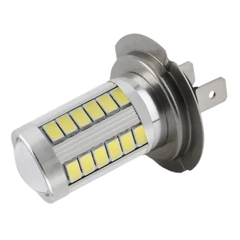 

LED 12V H7 Super Bright Light Headlight White 5630 SMD 33 LED Car Auto Lens Fog Driving Light Lamp Bulb DC12V