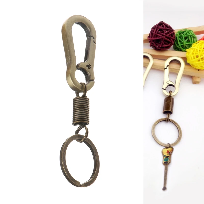 

Carabiner Key Chain Anti Lost Locking Hanging Keychain Retractable Outdoor Tools #35/12L