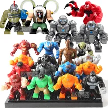 Большой супер герой Marvel Мстители 4 эндшпиль супер герой es Халк Бастер Веном Железный человек военная машина Черная пантера Детские кирпичные игрушки