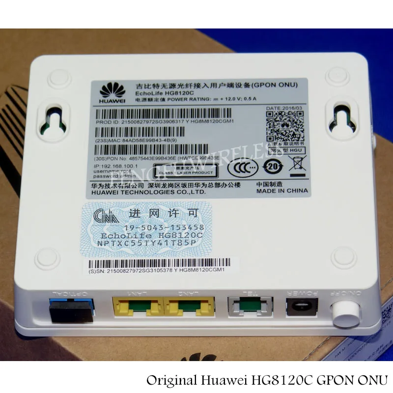 Горячие HG8120H HG8120C GPON EPON ONU ONT 2FE+ 1POTS FTTH HGU Терминал FTTH ONU такая же Функция как HG8110H HG8311 GPON ONU