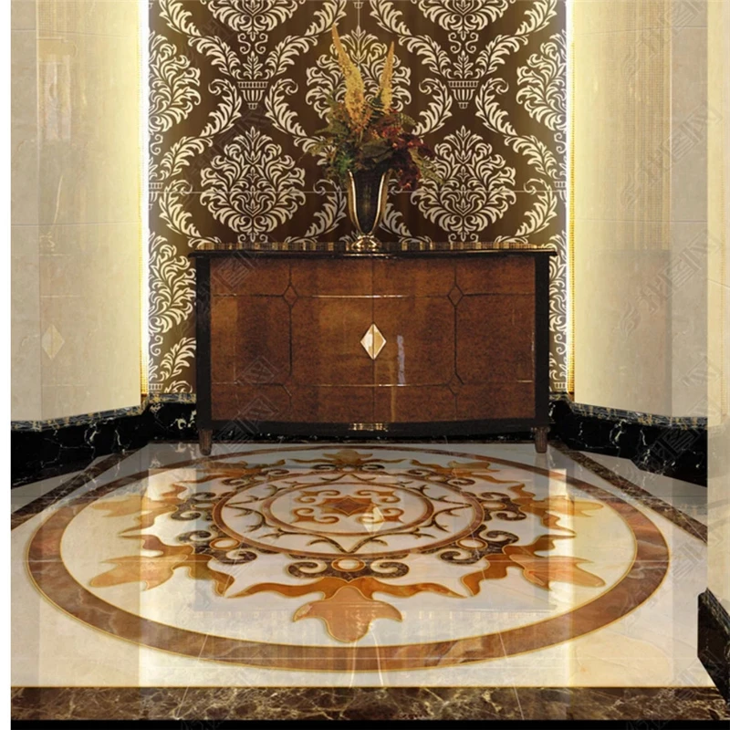 beibehang New high-definition fashion papel de parede wallpaper atmosphere high temperature burning tile marble parquet floor