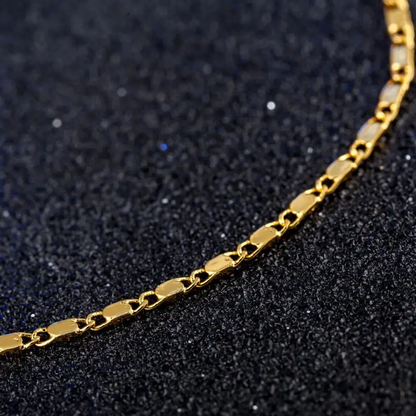 2 мм женский серебряный/золотой цвет, цепочка для бордюра, умные браслеты, ювелирный браслет/ножная цепочка 21+ 3 см, длинный ножной браслет