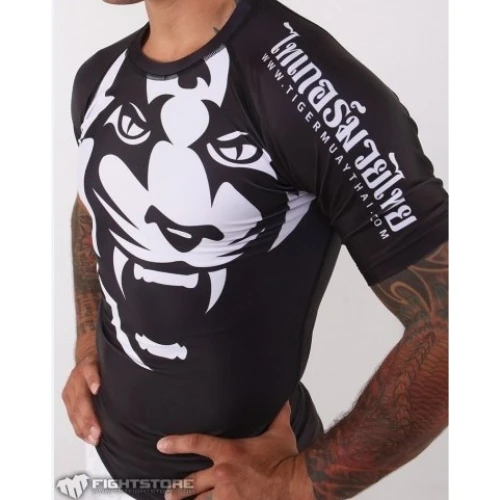 SOTF 2015 Новый Title Tiger Muay Thai MMA облегающий костюм с короткими рукавами толстовка Shuzhan