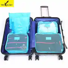 Clothes pouch finishing bags socks Storage bag luggage clothes pouch 6pcs / set