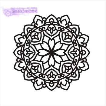 

Yoga Sticker Pattern Hinduism Pattern Decal Mandala Posters Vinyl Wall Decals Parede Decor Mural Yoga Sticker