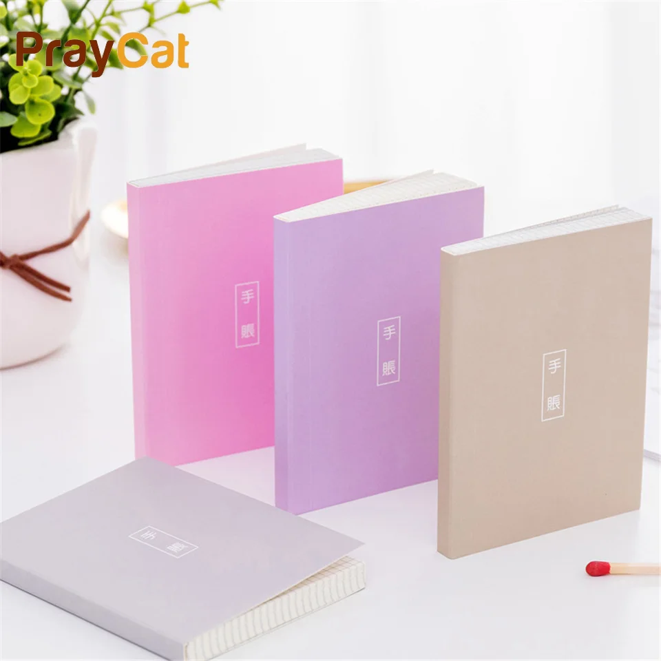 

Simple Pocket Grid Notebook Pink Dokibook Planner Agenda Notepad Mini Copybook Note Pad School Office Supply