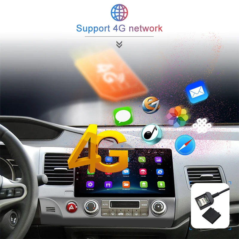 Clearance AWESAFE 2 din Android 8.1 Car Radio Multimedia video player gps navigation For Honda Civic 2006 2007 2008 209 2010 2011 dvd 2
