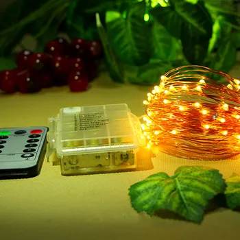 

YIYANG LED String Lights Wedding Lights Copper Wire Remote Control Outdoor Home Decoration Festivals Christmas Valentine Weeding