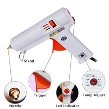 100/120 Вт термоклеевой пистолет Профессиональный Регулируемый температурный Fit 11 мм палка с конверсионной вилкой Graft Ремонт для PDR вмятин