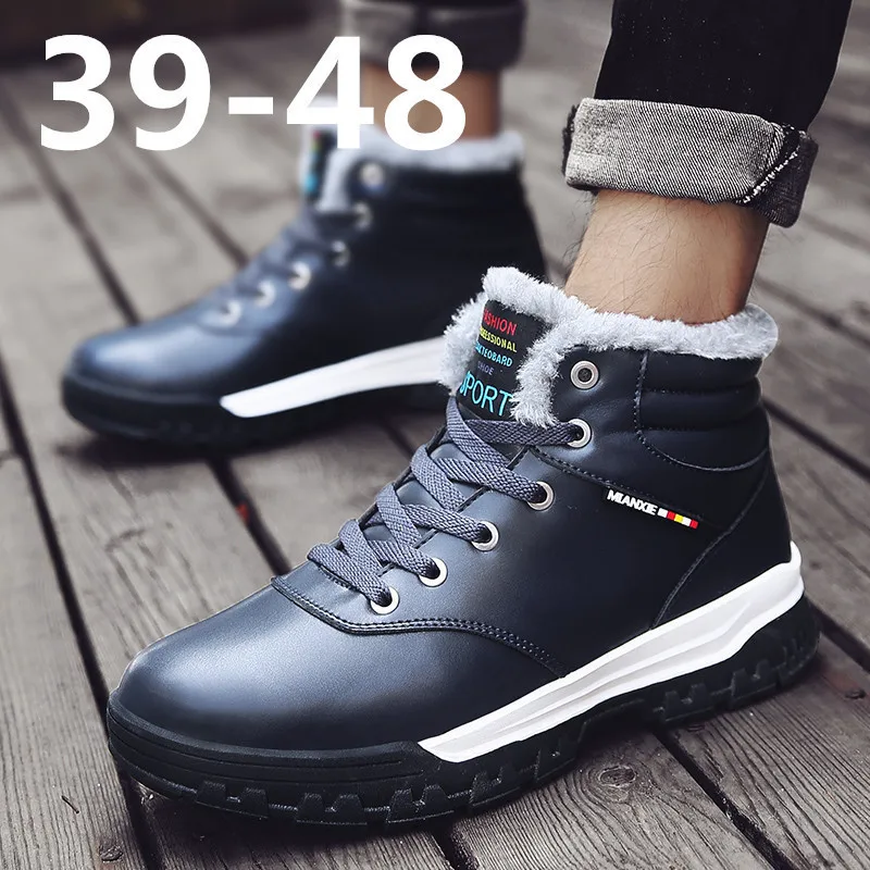 

Famous Brand Plus Size 48 Walking Shoes Plush Fashion Men Shoes Non-slip Sneakers Boots Men Footwear Fashion Men Casual Shoes