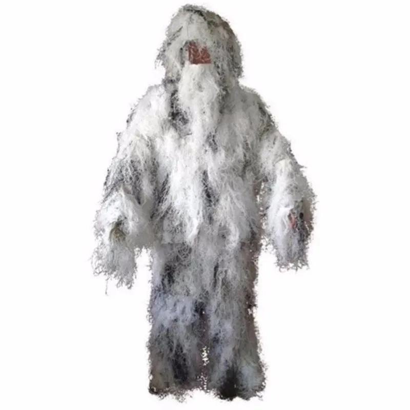 Новый Лесной Камуфляжный охотничий костюм типа травы yowie Sniper 3D bionic Джунгли белая