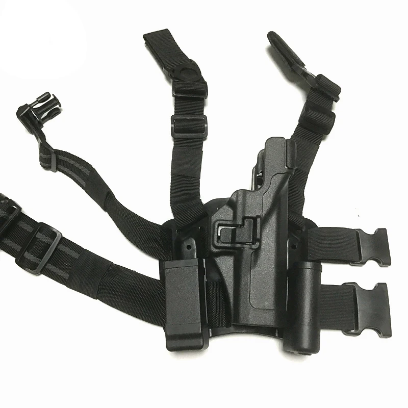 

Tactical Airsoft Leg Holster Hunting Shooting Gun Case Glock 17 19 22 23 31 32 Pistol Leg Holster With Magazine Torch Pouch