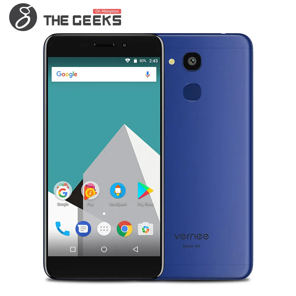 Vernee M5 смартфон 4G Android 7,0 5,2 дюймов mtk6750 восемь ядер 1,5 ГГц 4G B Оперативная память 32 ГБ Встроенная память сканер отпечатков пальцев 13.0MP сзади