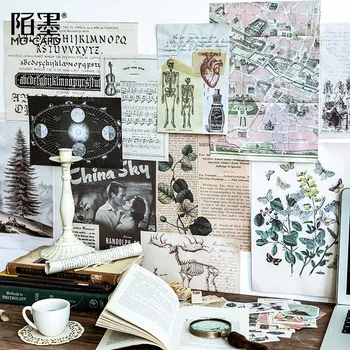 

36pcs Vintage Printed Stickers Renaissance Decorative Stickers For Planner Scrapbooking Travelers Notebook Label Vintage Sticker