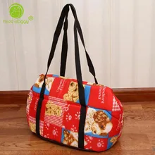 2017 Pet Carrier Dog Bags Korean Printed Pet Backpack for Small Dogs Cat Chihuahua Soft Sponge Portable Travel Carrying Handbag