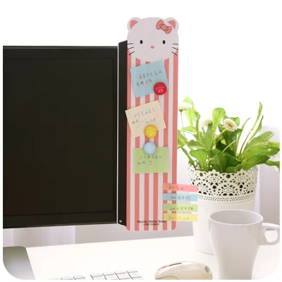 

Creative Self-adhesive Monitor Memo Board Metal Memo Holder Note Holder