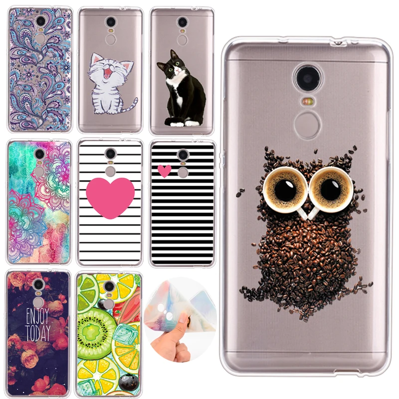 Soft TPU Case For Xiaomi Redmi Note 5 6 Pro 4 4X 5 Plus Cartoon Animals Plants Painted Cover For Xiaomi Pocophone F1 Shell