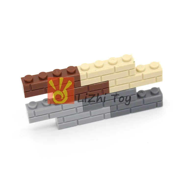 Moc Brick, Modified 1 x 4 with Masonry Profile (Brick Profile) Wall DIY Building Enlighten Block Bricks 15533