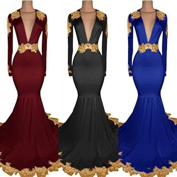 

2018 Burgundy Prom Dresses Party Pageant Evening Gown With Mermaid Deep V Neck Beads Crystals Open Back Blush Pink Party Gowns