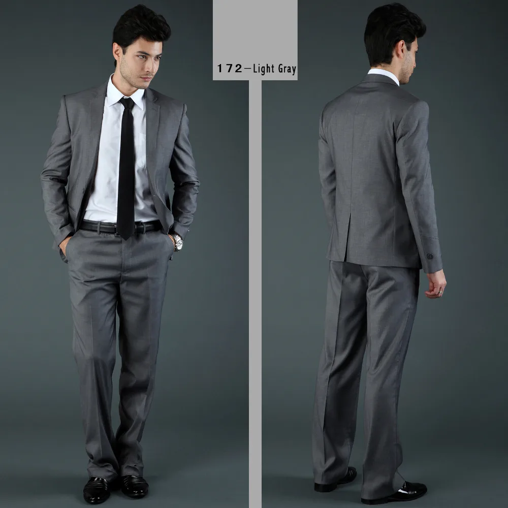 Free Shipping 2015 Name Brand Fashion Men's Business Suits