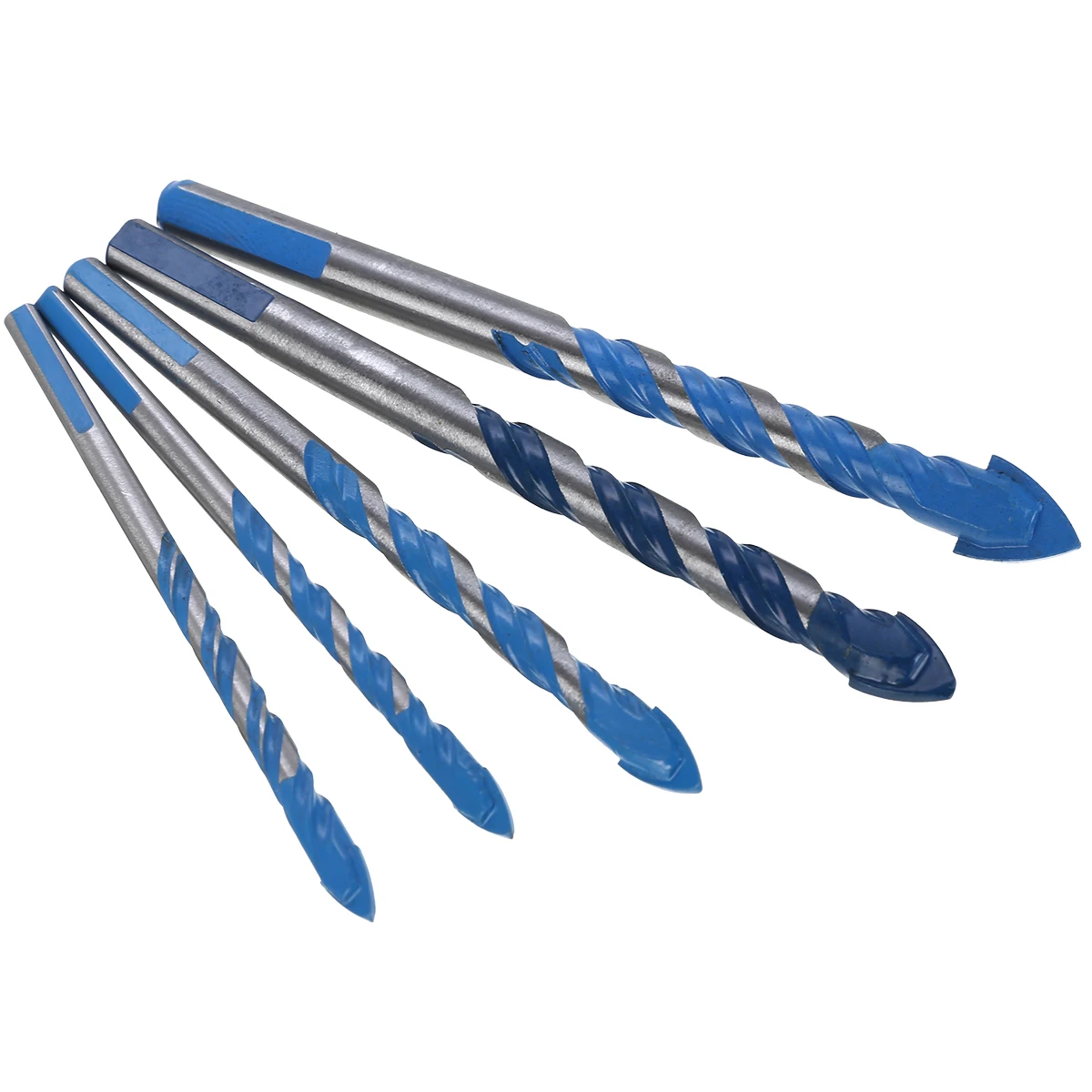 5pcs/lot 6/8/10/12mm Titanium Coated HSS Drill Bit Electric Drill Metal Hole Grooving Drill Saw Carpenter Woodworking Tools