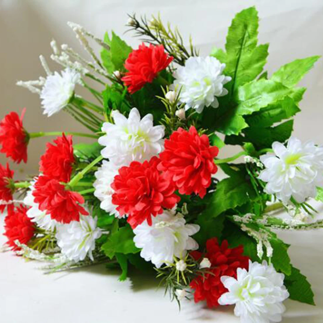 Spring Decoration Artificial Carnations Flowers 5 Branches 10 Flowers