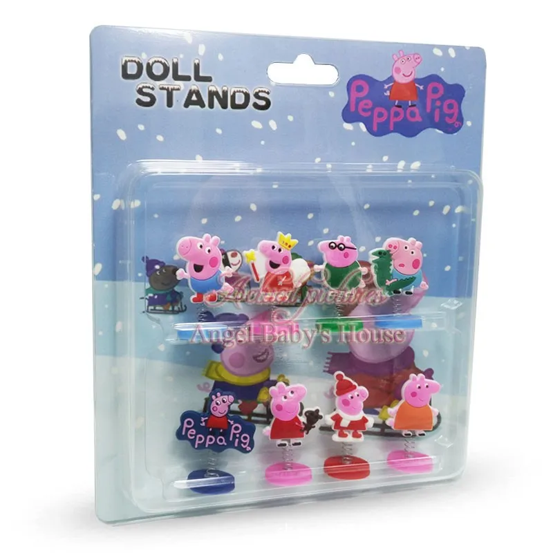 

Peppa pig Action Toy Figures Car shaking head ornaments Doll Creative cartoon decorations car anime children's toys