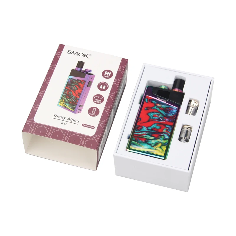 Электронная сигарета SMOK Trinity Alpha Pod Kit картридж 2 8 мл с аккумулятором 1000 мАч
