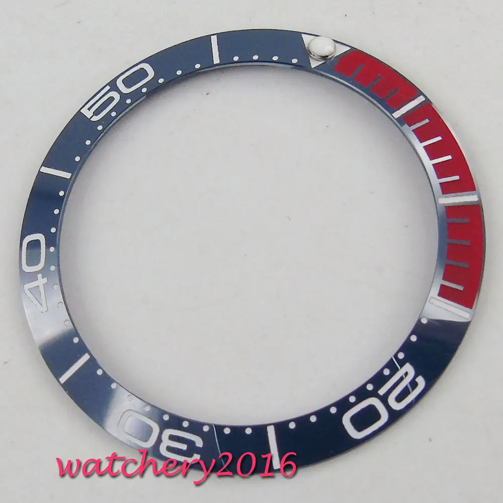 Najtaniej Dorywczo 38mm wkładka zestaw do zegarka pasuje mechanizm automatyczny ceramiczna ramka szkiełka zegarka męska rama szkiełka zegarka