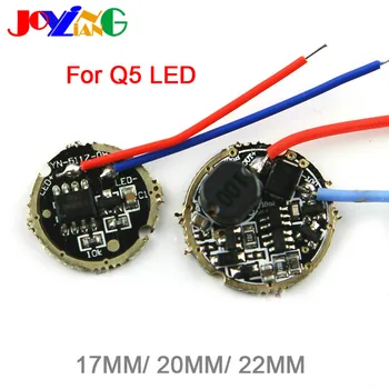 

JOYING LIANG Q5 LED Drive Board LED Strong Light Flashlight Accessories Circuit Board 17MM/ 20MM/ 22MM 5 Modes