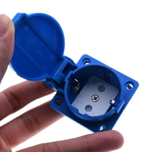 ЕС Европейский водонепроницаемый IP54 промышленный AC электрическая мощность розетка Rewireable Plug адаптер удлинитель Разъем