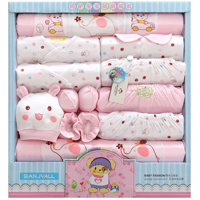 19 Pcs Newborn Baby Clothes Set Baby Girl And Boy Clothes Good