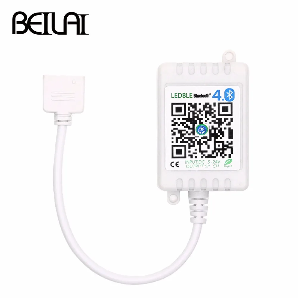 

BEILAI DC 5-24V Bluetooth LED RGBW Controller Mini LED Controller With DIY Music Timing Function For 5050 RGBW RGBWW LED Strip