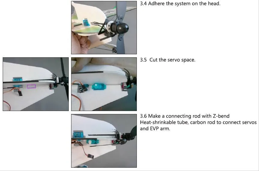 AEORC пластик C10(1404 7800KV) C20(1908 2050KV) EVP 4D электрическая переменная Pitch система для внутреннего мощного самолета