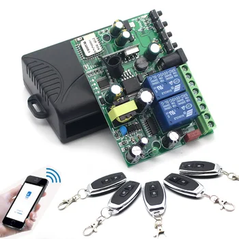 

2 Ways Wifi Switch 7-36V 90V-250V 433 MHz 10A Relay Home Automation Modules Wireless Receiver Work with Alexa