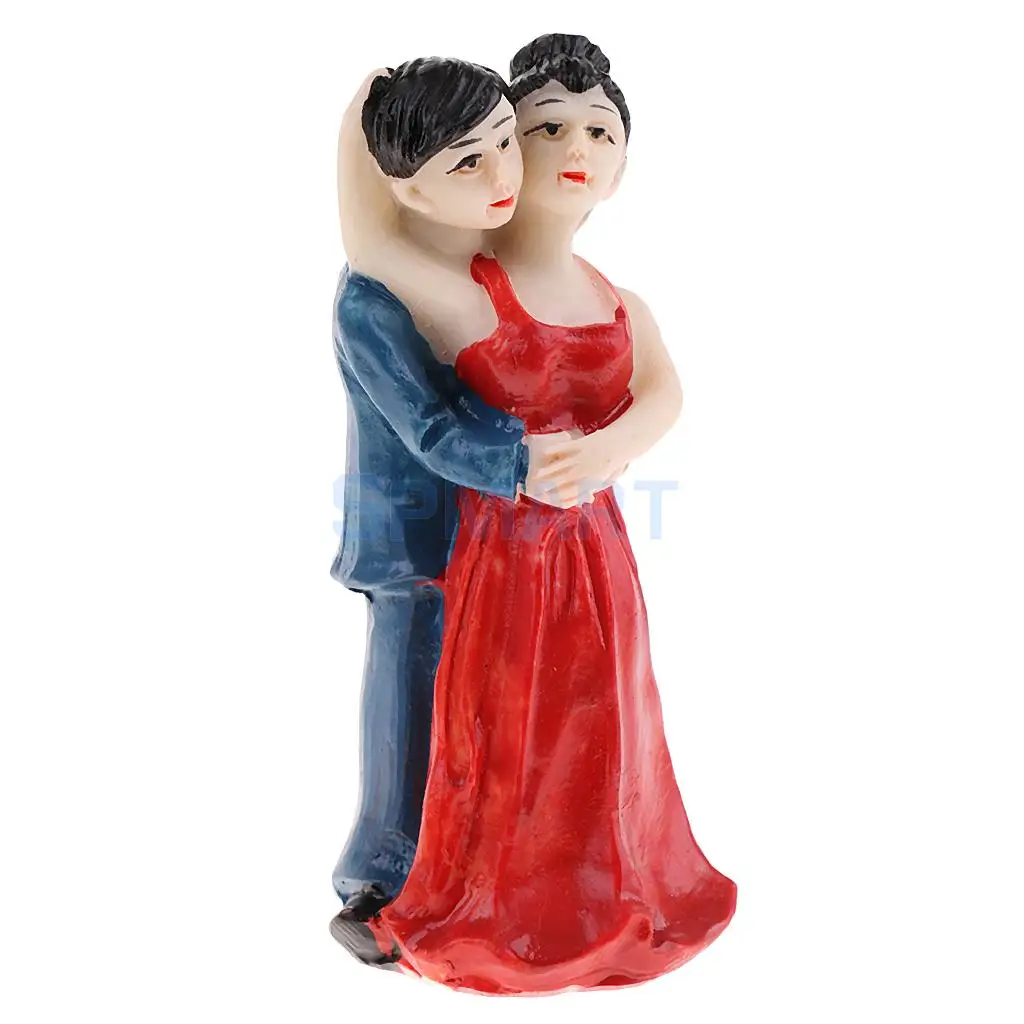 1 Set Resin Family Father Mother Children Model Miniature Statue for Sandplay Sand Table Game Parts Kids Toys Craft