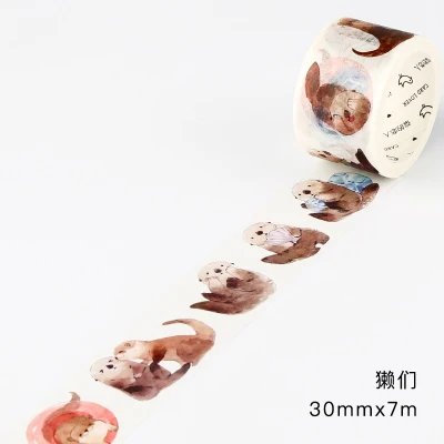 

30mm wide Lovely Cute animal Sloth Decoration planner washi tape DIY scrapbooking masking tape Escolar