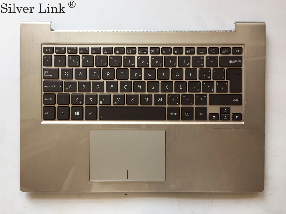 

CZ Czech backlight laptop keyboard for ASUS U24 U24E U24E-1A backlight with gold Topcase Palmrest topcase C Cover