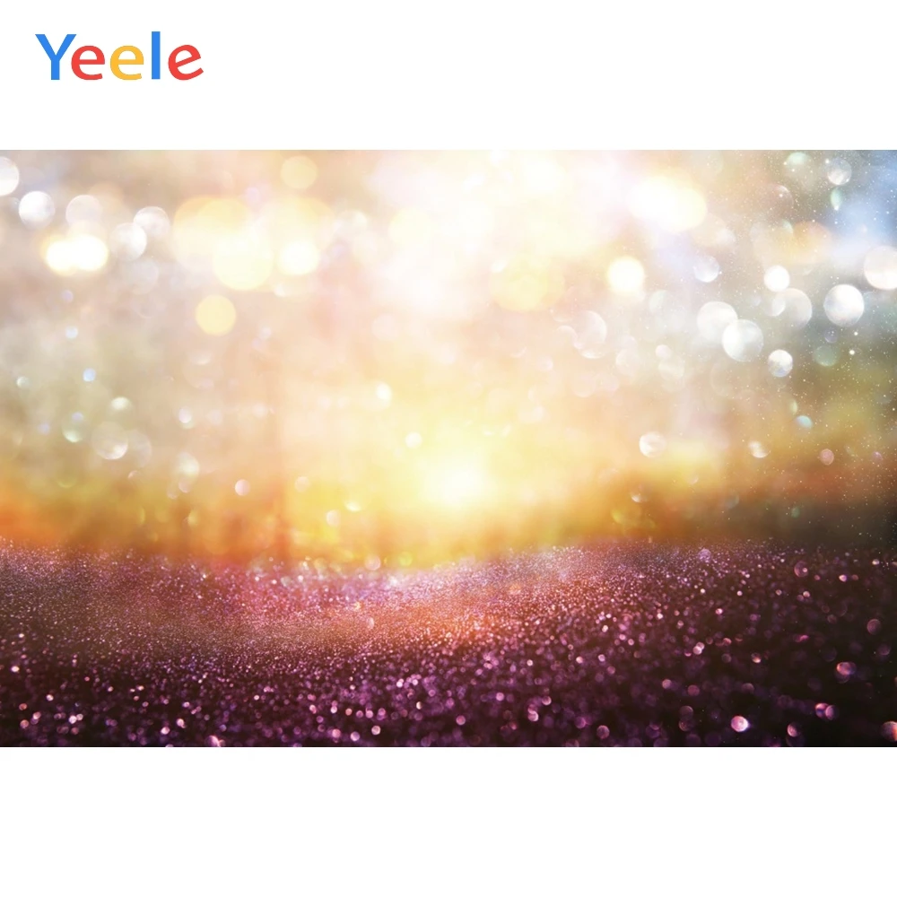 

Yeele Wallpaper Colorful Bokeh Glitter Backdrops Photography Backdrops Personalized Photographic Backgrounds For Photo Studio
