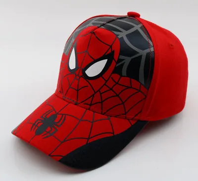 Новые шапки для маленьких мальчиков и девочек с рисунком Человека-паука, новые хлопковые бейсболки с вышивкой для малышей, Детские кепки в стиле хип-хоп для мальчиков и девочек - Цвет: A canvas