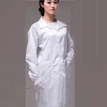 10 шт.-пальто) антистатические пальто пыли пальто Антистатические Рабочая одежда чистую одежду тряпки нагрудные кнопки фабрики комбинезоны униформы
