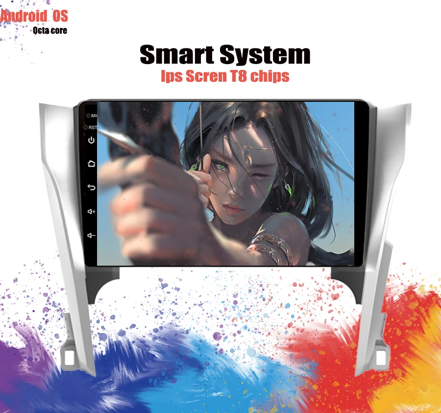 Clearance Android 9.1 Octa Core 10.1" Car DVD Player For Toyota Camry 2012-2014 GPS Navi Support dab+USB IPS Screen Radio LTE 4G Head Unit 0