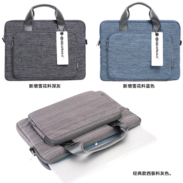 Gearmax Brand Laptop Case 6.6 Waterproof Canvas Laptop Briefcase ...
