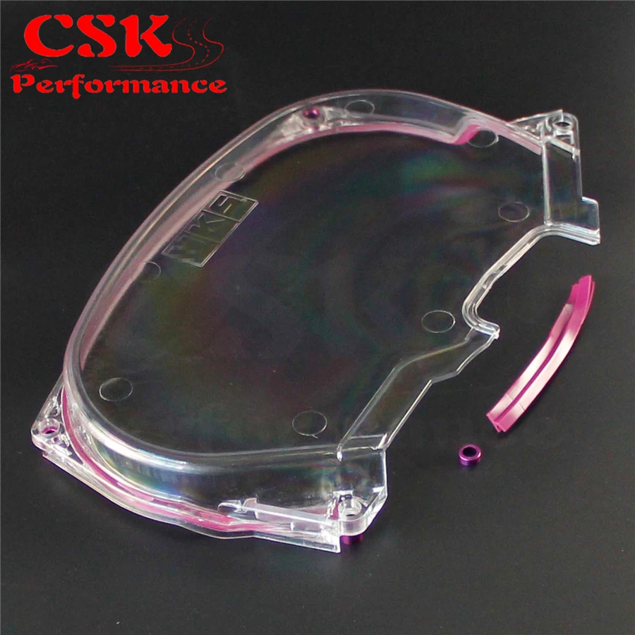 Achat Clair courroie de distribution poulie couverture pour mitsubishi lancer evolution 4g63 evo4 5 6 7 8