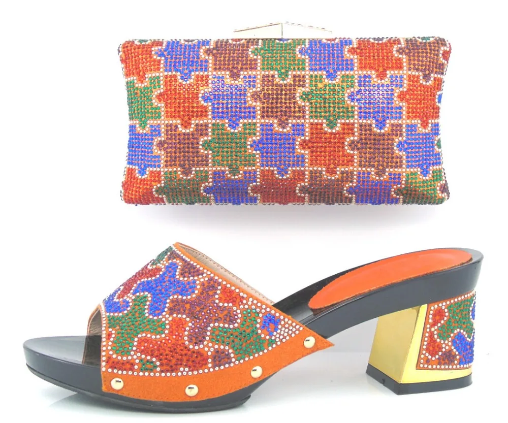 

orange 2015 NEW Italian Woman Matching Shoe And Bag Set,Italian Wedding Shoes And Matching Bags Sets Free Shipping! HX1-6