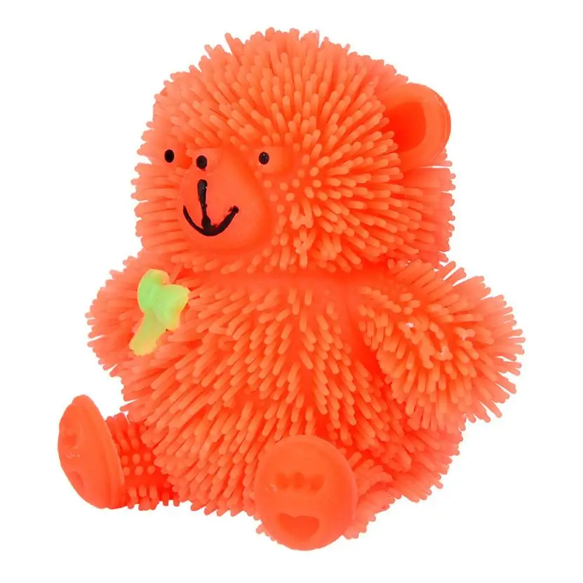 9 см Новинка мигающий пуг медведь Squidgy сенсорная игрушка активность и игры шары Дети Смешные антистрессовые игрушки подарок для детей# TX4