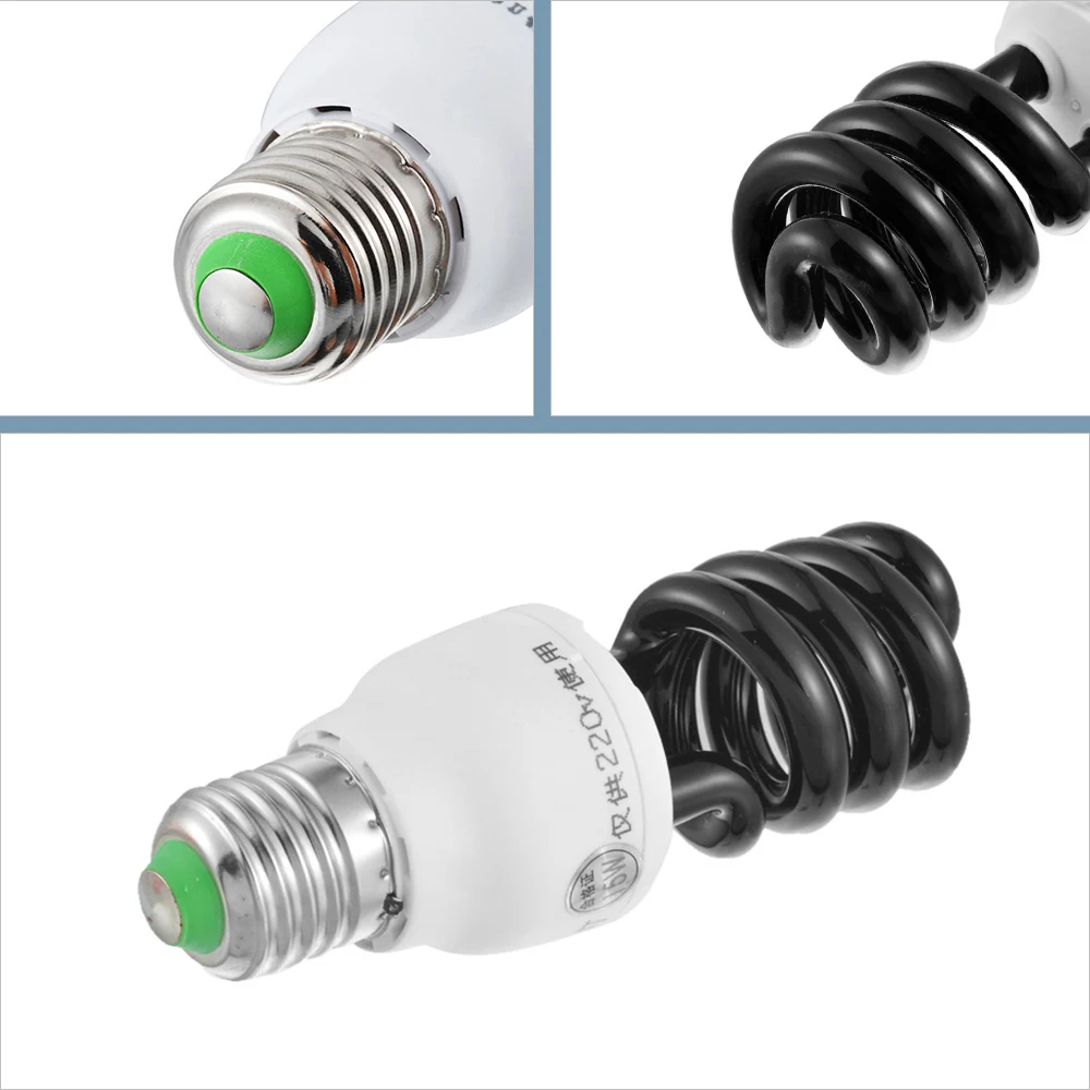 220V E27 15 40W UV светильник лампа ультрафиолетовая дневного света обнаружения CFL