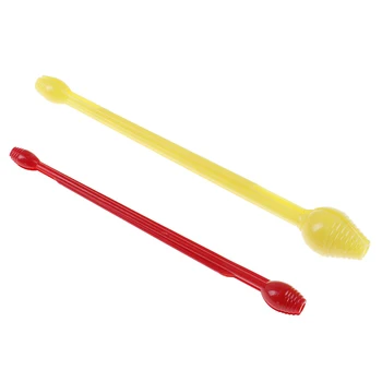 

2PCs Red Yellow Plastic Easy Fishing Disgorger Hook Remover Double Head Removes Fishing Tools Engulfed Hooks